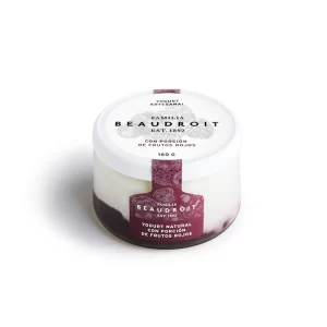 BEAUDROIT yogurt entero frutos rojos 160g