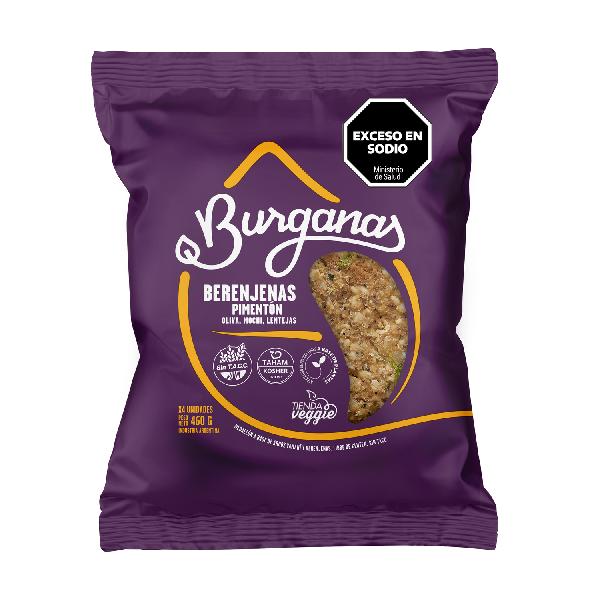 BURGANAS Medallones de berenjena y pimenton