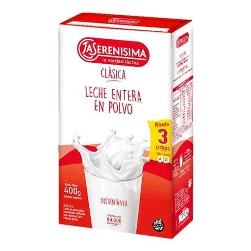 SERENISIMA Leche en polvo clasica 400 g