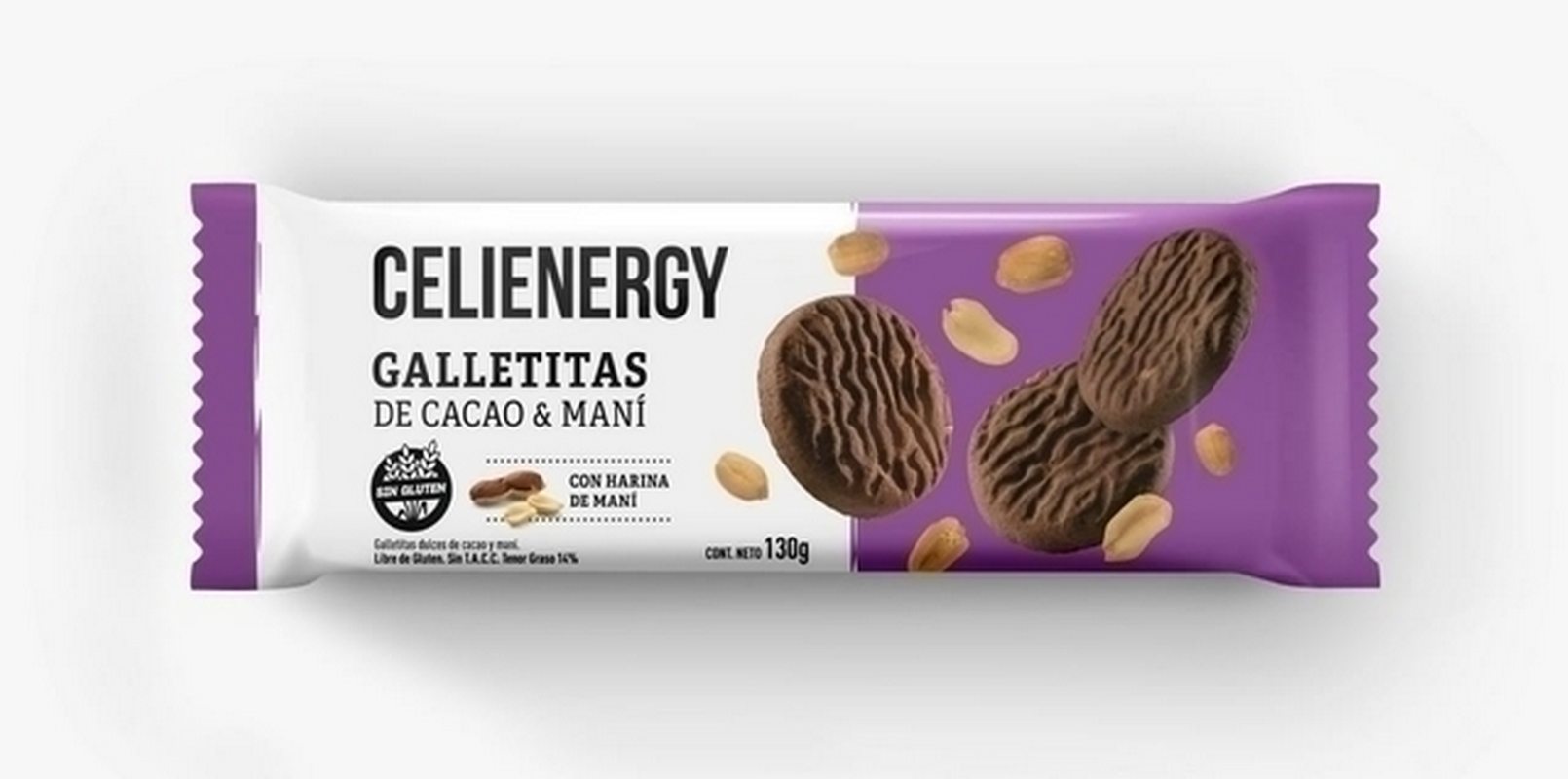 CELIENERGY galletitas cacao y mani