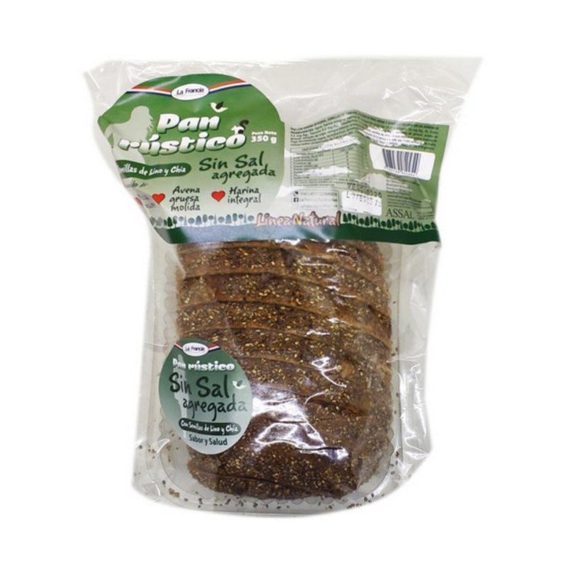 LA FRANCIA Pan rústico sin sal con semillas de girasol y chía