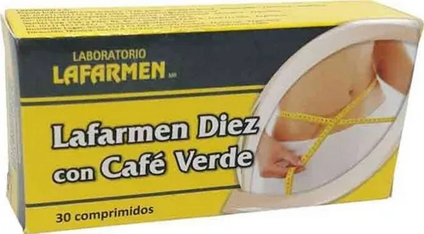 LAFARMEN Diez con cafe verde blister con 10 comprimidos
