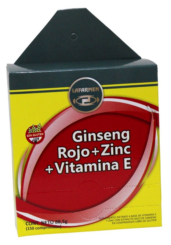 LAFARMEN Ginseng rojo zinc vit E blister