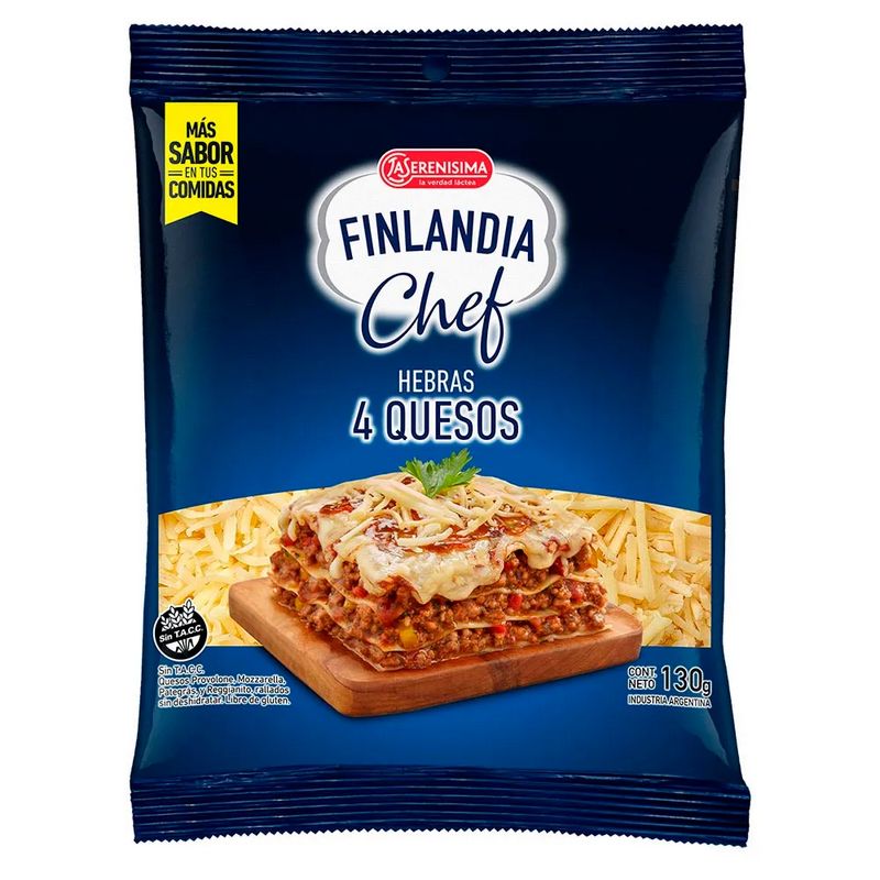 SERENISIMA Finlandia chef hebras 4 quesos 130g