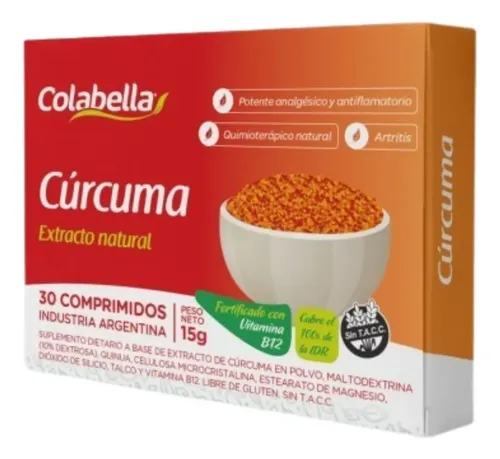 COLABELLA curcuma y pimienta negra 30 capsulas