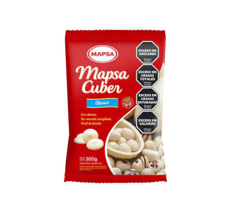 MAPSA Chocolate Cuber blanco 500g