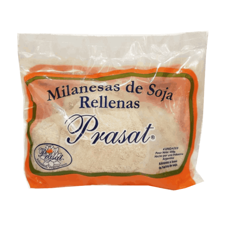 PRASAT Milanesa de Soja Rellena de Queso