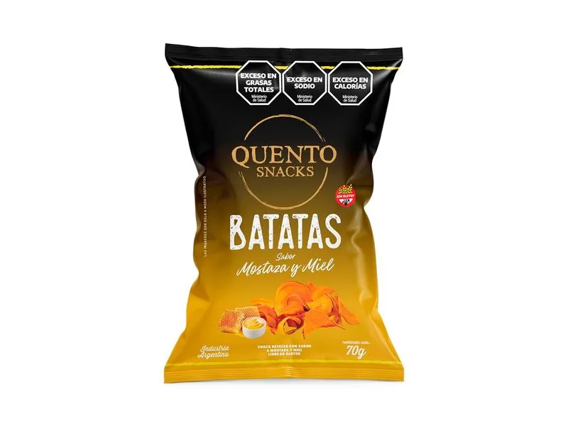 QUENTO batatas mostaza y miel 70g